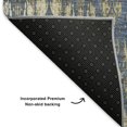 thumbnail image 3 of Addison Rugs Mayfield Washable Transitional Moroccan Blue Rectangle Rug, 8' x 10', 3 of 6