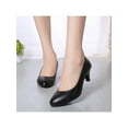 SIMANLAN Women Pump Shoes Low Top Pumps Pointy Toe High Heels Womens Slip Resistant Dress Shoe