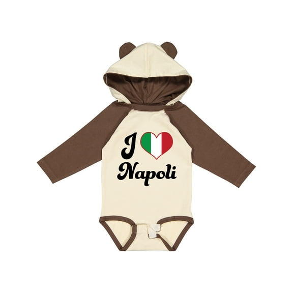 Inktastic I Heart Napoli Boys or Girls Long Sleeve Baby Bodysuit