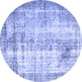 thumbnail image 1 of Ahgly Company Indoor Round Persian Blue Traditional Area Rugs, 3' Round, 1 of 4