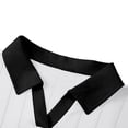thumbnail image 6 of CHGBMOK Mens Short Sleeve Collared V Neck T Shirts Slim Fit Textured Casual Golf Shirt Cozy Lightweight Top with Contrast Collar, 6 of 9