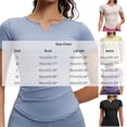 thumbnail image 2 of LEKWK Workout Tops for Women Short Sleeve Quick Dry V Neck Athletic Tops Lightweight Breathable Slim Fit T-Shirt for Hiking Yoga Running Gym, 2 of 4