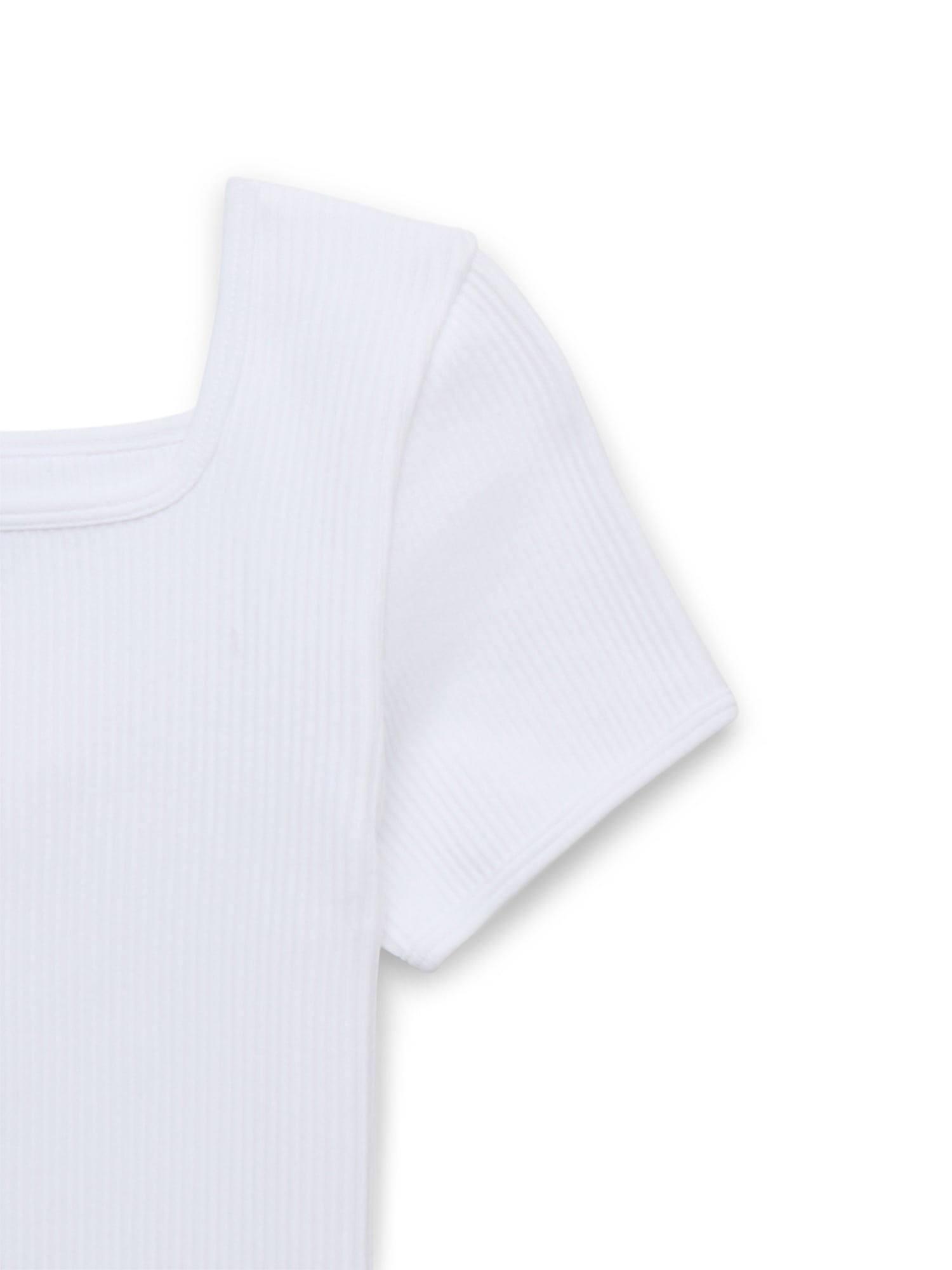 Wonder Nation Girls Seamless Tee with Short Sleeves, Sizes 4-18 & Plus