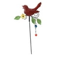 thumbnail image 2 of S SÉRENABLE Métal Oiseau Jardin Pieu Entrée Pelouse Extérieure Festival Carillon Décoratif Rouge, 2 of 9