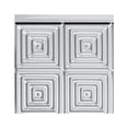 thumbnail image 5 of FASÄDE Miniquattro Decorative Vinyl Backsplash Panel in Brushed Aluminum (6X6 Inch Sample), 5 of 6