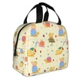 thumbnail image 2 of Easygdp Colorful Cartoon Snail Bolsa Térmica Premium - Tela Oxford Impermeable, Gran Capacidad, Bolsillo Frontal, Unisex para Trabajo, Escuela, Actividades al Aire Libre y Picnics, 2 of 8