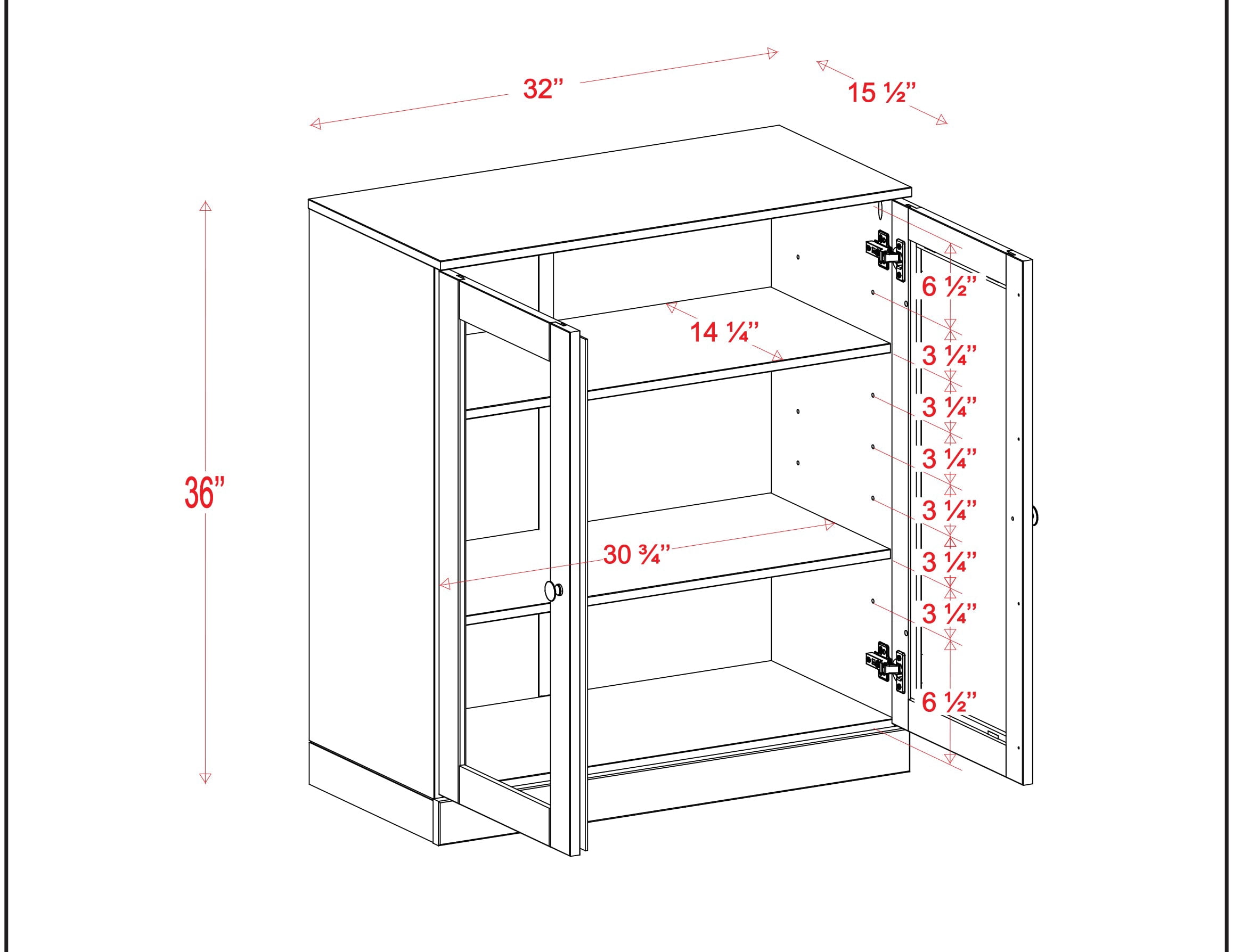 Palace Imports 100% Solid Wood 3-shelf Bookcase with Adjustable Shelves and Glass Doors, Teal Blue