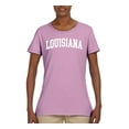 thumbnail image 2 of Wild Bobby State of Louisiana College Style Women Graphic Tee, 2 of 6