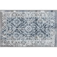 thumbnail image 3 of Bliss Rugs Traditional Indoor Doormat Oriental Floor Mat for Entrance, Indoor Door Mat | Blue, 2' x 3', 3 of 8