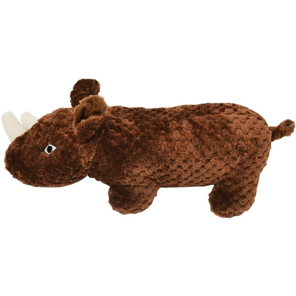 Patchwork Pets 15'' Wild Waffles Rhino Dog Toy One Size