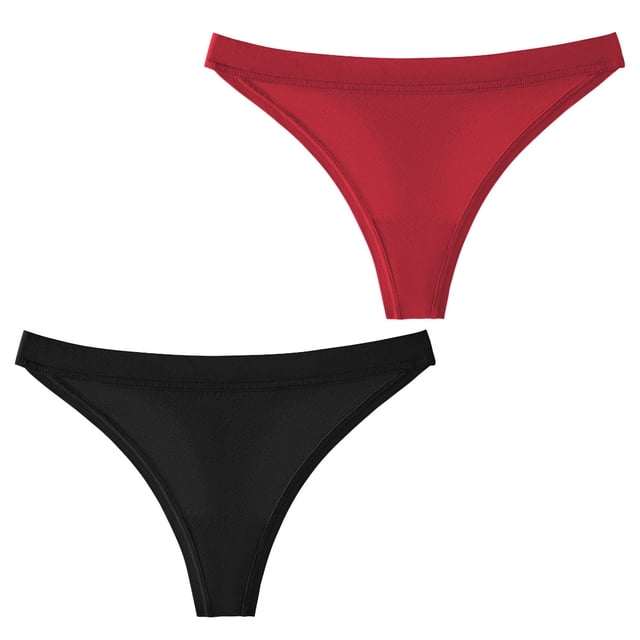 Tanga de cintura baja para chica sexy de algodón para dama de talla grande con fugas en la cadera