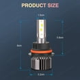 thumbnail image 4 of Pour Ford Excursion 2000 2001 2002 2003 2004 Ampoules de Phare LED 9007 HB5 Faisceau Haut et Bas 2 Pcs, 4 of 10