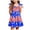 B2-Blue, variant on CAUYDY 4T 5T 6T Dresses for Kids Girl Baby Girls 4th of July Outfits Toddler American Flag and Star Print Dress Little Girls Summer Sundress Children's Gift (Sizes 1-2 Years,Blue)