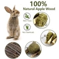 thumbnail image 4 of Yirtree 2Pcs/Set Bunny Chew Balls Chewing Playing Toys Teeth Care Molar Natural Apple Sticks for Rabbits Chinchillas Guinea Pigs Hamsters Improve Dental Health, 4 of 7