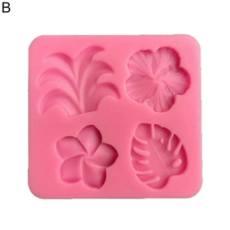 

BueatyH Fondant Mold Multi-purpose Easy Demoulding Convenient 3D Coconut Tree Fuchsias Cake Chocolate Mold
