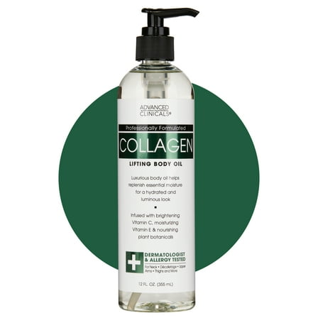 Advanced Clinicals Collagen Body Oil 12 fl oz