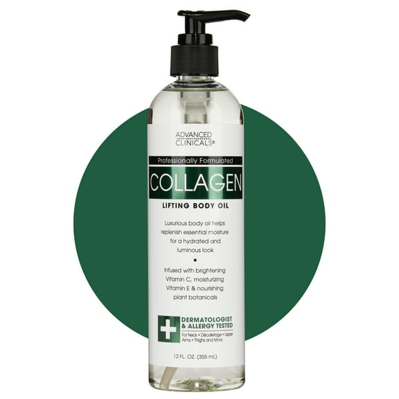 Advanced Clinicals Collagen Body Oil 12 fl oz