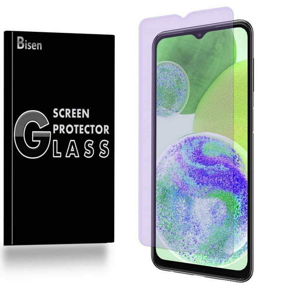 For Samsung Galaxy A02s [BISEN] Tempered Glass Anti Blue Light [Eye Protection] Screen Protector, Anti-Scratch, Anti-Shock, Shatterproof, Bubble Free