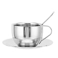 thumbnail image 2 of Taza de Café de Acero inoxidable, Taza de Café, Taza de Café, Juego de Tazas de Café, Taza de Leche aislante Con Cuchara, Platillo para El Hogar, PARA, 2 of 7