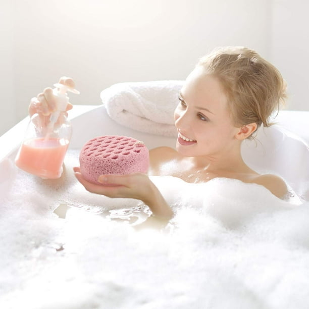 4 pièces éponge de bain douce éponge de douche exfoliante éponge apaisante  pour le corps éponges de nettoyage exfoliantes douces pour le corps pour  femmes hommes (rose, blanc, rouge, vert) 