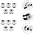 thumbnail image 3 of 5Pc For 2Gt Timing Belt Idler Pulley 20 Teeth 5Mm Bore 6Mm Width For 3D Printer, 3 of 6