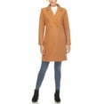 thumbnail image 2 of White Mark Women's Long Sleeve Classic Double-Breasted Walker Coat, 2 of 6