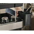 thumbnail image 4 of Joseph Joseph Excel Stainless Steel 2-Tier Dish Drying Rack with Wine Glass Holders, 4 of 5