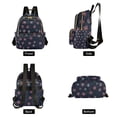 thumbnail image 4 of FORMRS Mini Backpack Purse for Women Quilted Travel Daypack Casual Shoulder Bag, Red Fireworks Pattern, 4 of 7