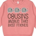 thumbnail image 3 of Inktastic Cousins Make the Best Friends Toddler Sweatshirt, 3 of 4