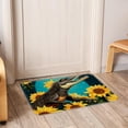 thumbnail image 6 of Sunflower Non-Slip Polyester Outdoor Carpet Bath Rug Door Mat - Machine Washable, 6 of 6
