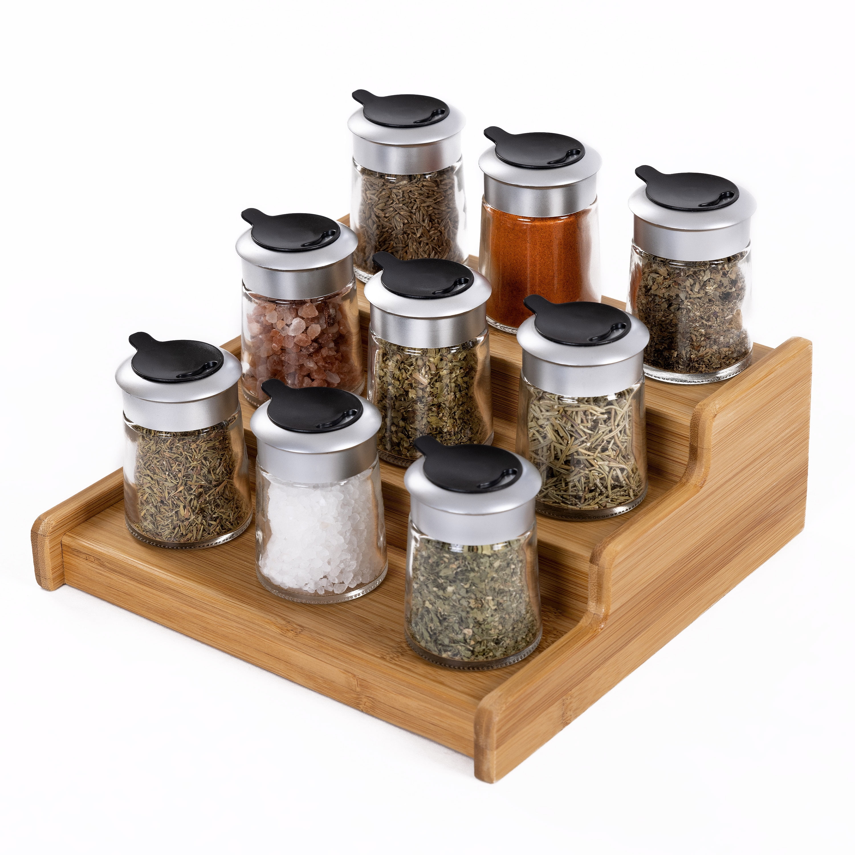 3-Tier Expandable Bamboo Spice Rack – Seville Classics