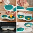 thumbnail image 6 of Leyfeng Double Cup Microwave Egg Cooker, Double Cup Egg Bowl Steamer, Large Capacity Kitchenware Egg Basket Boiler, BPA-Free, For Oven, Breakfast Cooking, Kitchen Steamer, 6 of 7
