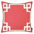 thumbnail image 4 of Geometric Red&White Square 18" x 18" Throw Pillow Cover, 4 of 8