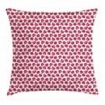 thumbnail image 1 of Fruit Throw Pillow Cushion Cover, Watercolor Style Pomegranates Exotic Food Vegan Themed Composition Print, Decorative Square Accent Pillow Case, 16" X 16", Dark Coral Dried Rose, by Ambesonne, 1 of 2