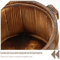 thumbnail image 2 of GOOHOCHY 1 PC Creative Vegetal Bucket Barril de madera Cuenco de sushi de moda con tapa, 2 of 8