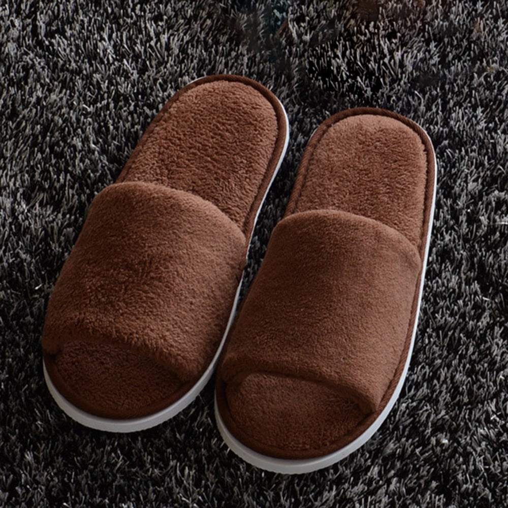 NIILEEL - House Plush Slippers Womens Bedroom Casual Open ...