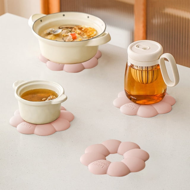 Limited Time Only! Easy Clean Kitchen Table Placemats - Heat Insulated, Hot Pads for Dishes, Dining Table, Kitchen Decor