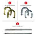 thumbnail image 2 of Franklin Sports Horseshoes Set Beach or Backyard Play Starter, 2 of 7
