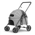 thumbnail image 1 of Bello Detachable Pet Stroller Dog Cart with Aluminum Alloy Frame 4 Wheel Cat Trolley Max Loading Weight 20kg Dog Stroller 2023 ShopWise Round, 1 of 17