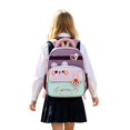 thumbnail image 2 of School Backpack for Boys Cartoon Bunny Bear Patchwork Kids Backpack Glow Tabs Lightweight Daypack Dark Purple One Size, 2 of 5