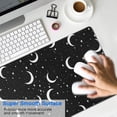 thumbnail image 4 of Long Mouse Pads for Desk,Black Moon Star Pattern Desk Mats on Top Of Desks, Desk Mouse Pad Extra Large with 3mm Non-Slip Base and Stitched Edge for Gaming,Office,Work,Home 31.5"x15.7", 4 of 6
