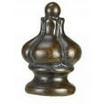 thumbnail image 1 of 2.5 in. Traditional & Classic Resin Garlic Finial, Medium Brown, 1 of 1