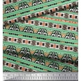 thumbnail image 3 of Soimoi Modal Satin Fabric Aztec Southwestern Print Fabric by The Yard 42 Inch Wide, 3 of 3
