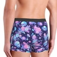 thumbnail image 4 of Bingfone White Skull Flower Men's Underwear - Casual Stretch Boxer Briefs-Small, 4 of 7