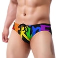 thumbnail image 2 of Men Swim Briefs Rainbow Pride Gay Bikini Swimwear Swimming Triangle Shorts, 2 of 6
