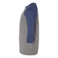 thumbnail image 2 of Bella + Canvas - Youth Three-Quarter Sleeve Raglan Baseball Tee, 2 of 3