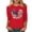 Red, variant on Womens Floral Graphic Tees 3/4 Sleeve Trendy Holiday Patriotic Tshirts Tops Independence Day Vacation Pullover Navy, 4XL