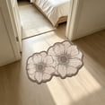 thumbnail image 5 of Floral Diatomaceous Earth Bath Mat, Quick Dry Bathroom Rug, 16 x 24 Inch French Floral Floor Mat for Shower Sink Vanity and Entryway, Absorbent Layered Surface with Scalloped Outline, 5 of 8