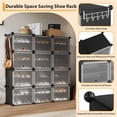 thumbnail image 3 of Space-Saving 8-Tier Shoe Organizer – Modular Sturdy Plastic Storage Rack for Entryway, Hallway, Closet, Bedroom – Shoe Cabinet, 3 of 8