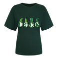thumbnail image 4 of Wolfast T-Shirts pour Femmes Manches Courtes Mode Féminine Saint-Patrick Imprimé Col Rond Manches Courtes T-Shirt Décontracté Haut T-Shirts pour Femmes Mode, 4 of 9